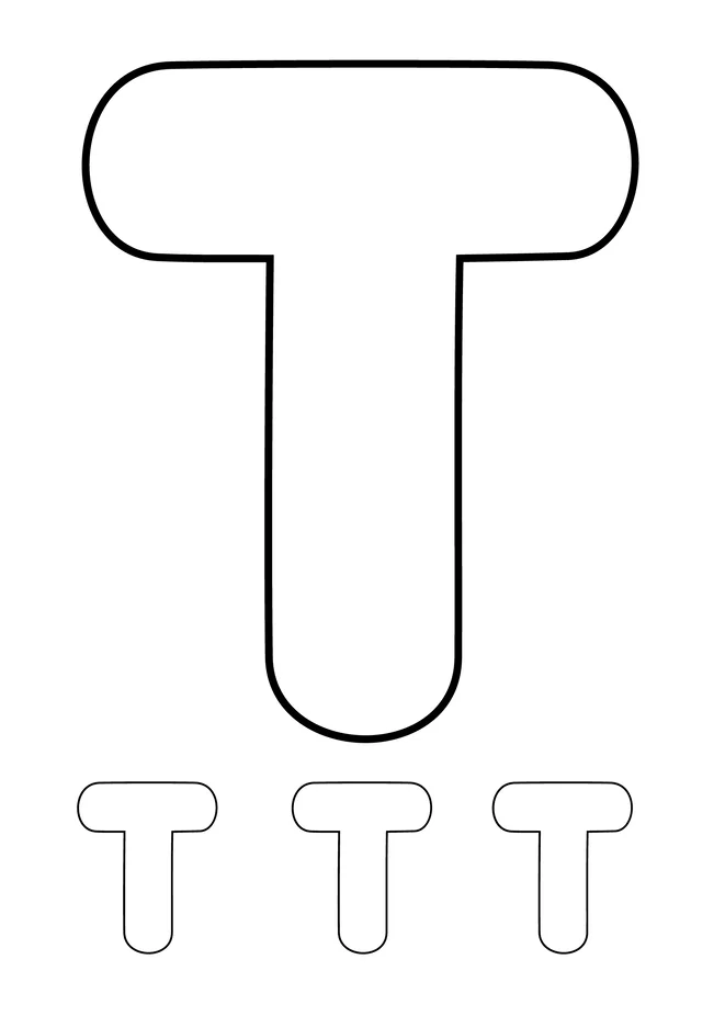 Alfabeto para colorir e imprimir para imprimir e colorir - imagem 21